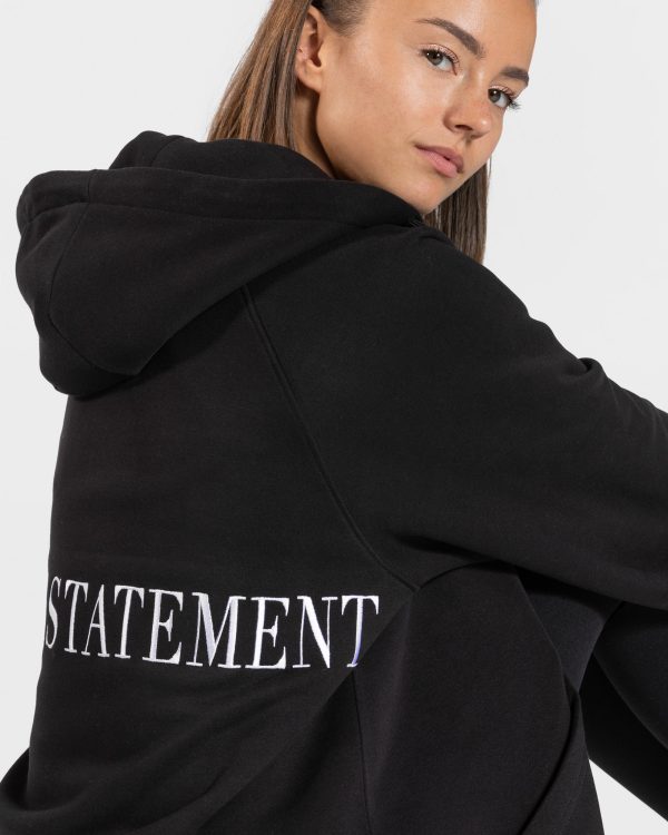 Statement Oversized Jacke Schwarz mit hoher Taille – Bild 4