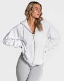 Statement Oversized Jacke Weiß für Sport und Allt