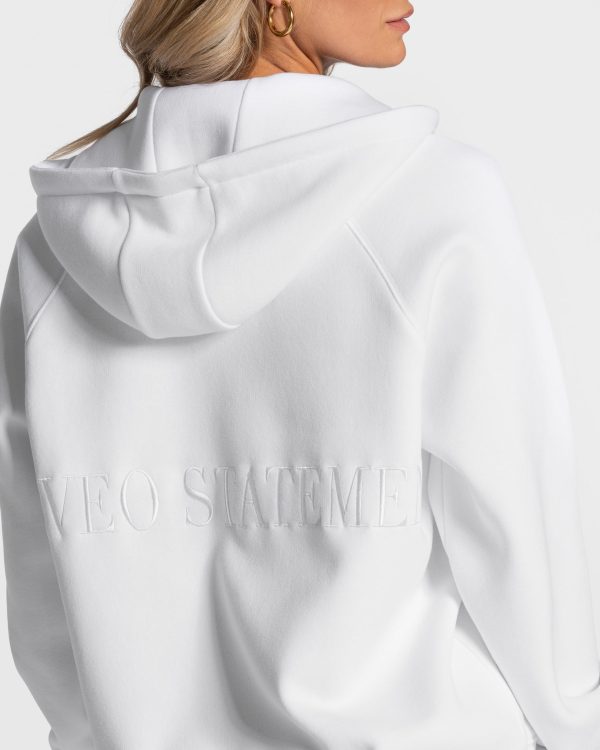 Statement Oversized Jacke Weiß für Sport und Allt – Bild 4