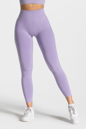 Statement Scrunch Leggings für Frauen in Flieder