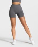 Statement Scrunch Short in Graphit für Damen
