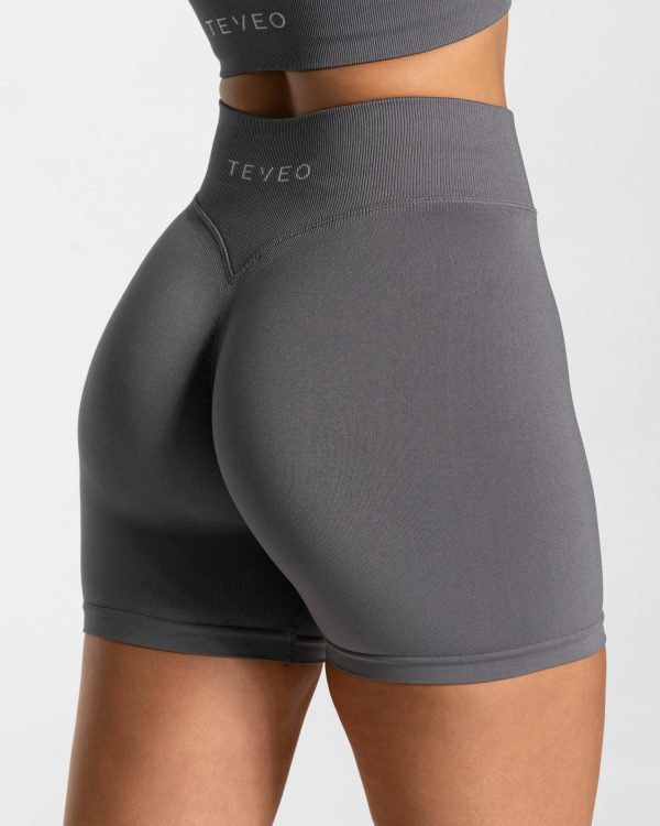 Statement Scrunch Short in Graphit für Damen – Bild 4