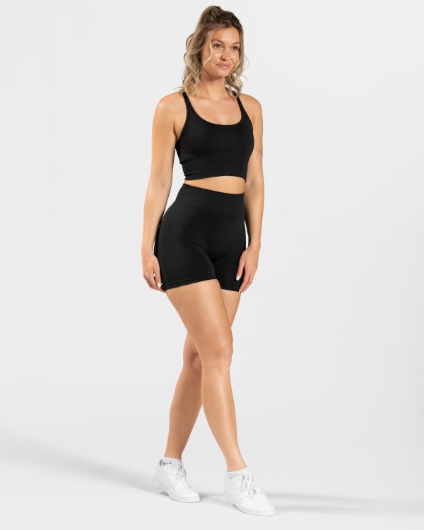 Damen Statement Scrunch Short Schwarz mit Komfort – Bild 3