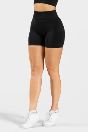 Damen Statement Scrunch Short Schwarz mit Komfort