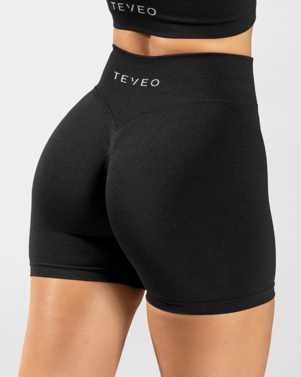Damen Statement Scrunch Short Schwarz mit Komfort – Bild 4