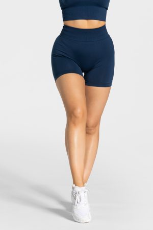 Statement Scrunch Short Dunkelblau für Sport und