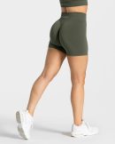 Damen Statement Scrunch Short Khaki mit Komfort