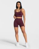 Statement Scrunch Short für Frauen in Pflaume