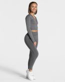 Statement Zip Jacke Damenhose in Graphit