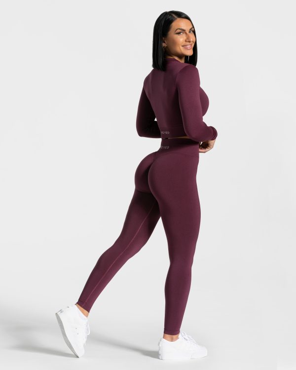 Statement Zip Jacke Pflaume für Sport und Alltag – Bild 5