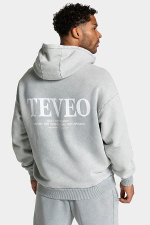 Acid Hoodie Hellgrau für Sport und Alltag