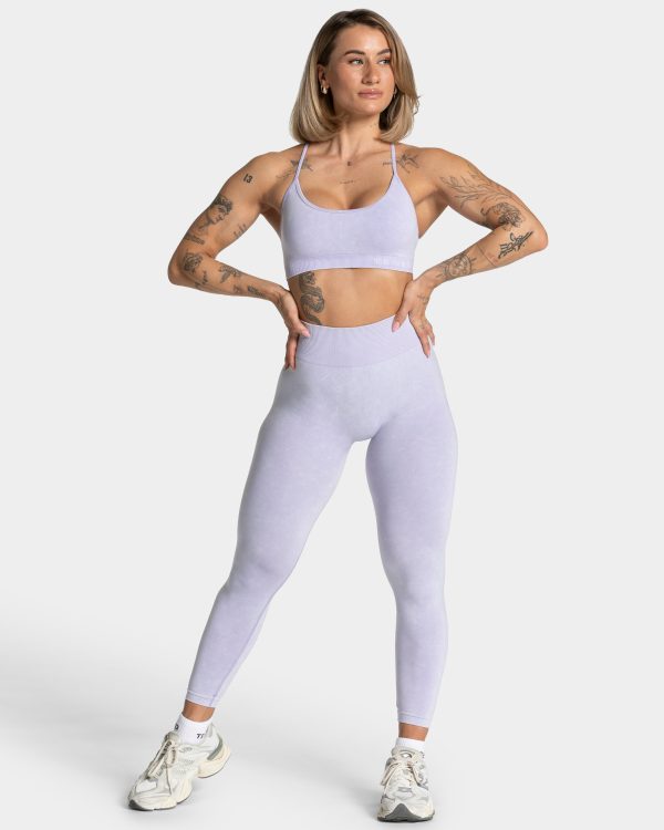 Damen Acid Covert Scrunch Leggings Flieder mit Ko – Bild 3