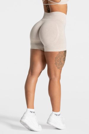 Acid Covert Scrunch Short Damenhose in Sand