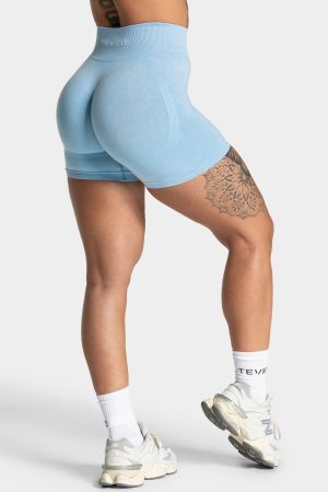 Acid Covert Scrunch Short in Babyblau für Damen