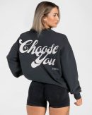 Acid Oversized Sweater in Schwarz für Damen