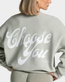 Acid Oversized Sweater in Salbei für Damen