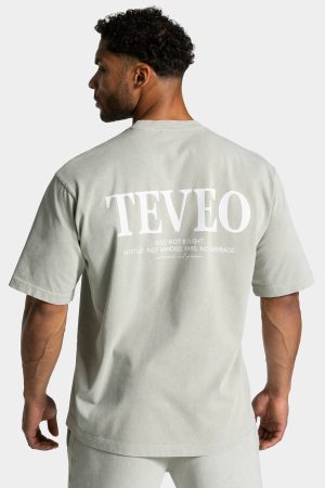 Acid T-Shirt in Salbei für Damen