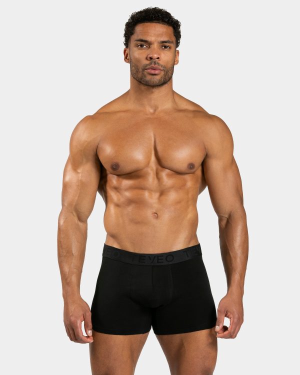 Everyday Boxershorts (3er) Schwarz mit hoher Tail – Bild 3