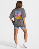 Candy Oversized T-Shirt Damenhose in Graphit