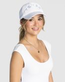 Damen Crew Cap Weiß mit Komfort