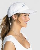 Damen Crew Cap Weiß mit Komfort