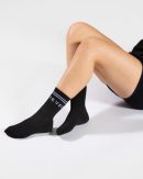 Damen TEVEO Crew Socken (5er) Schwarz mit Komfort