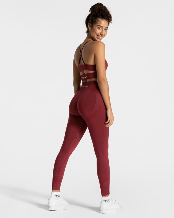 Elevate Leggings Weinrot – bequem und stylisch – Bild 5