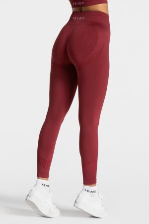 Elevate Leggings Weinrot – bequem und stylisch