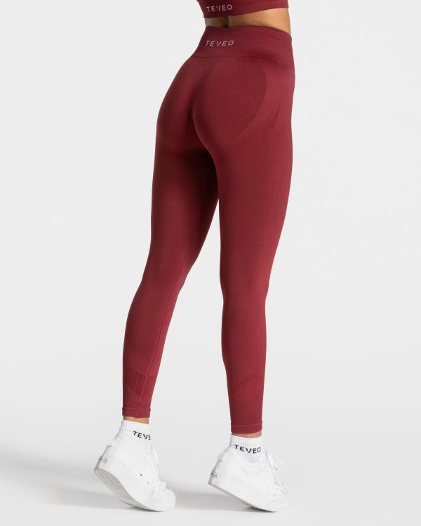 Elevate Leggings Weinrot – bequem und stylisch