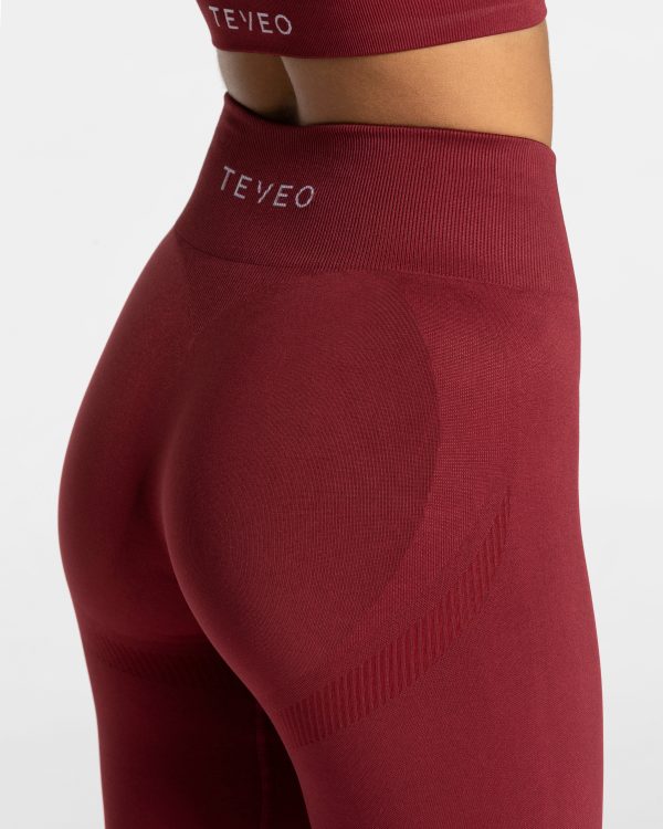 Elevate Leggings Weinrot – bequem und stylisch – Bild 4