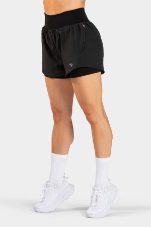 Endorphin 2in1 Shorts Schwarz – bequem und stylis