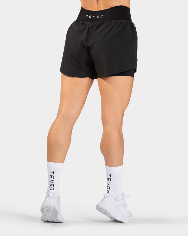 Modische Endorphin Socken Weiß - in Farbe Schwarz – Bild 2