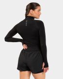 Modische Endorphin Half Zip in Farbe Schwarz