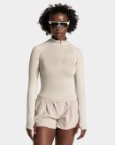 Endorphin Half Zip Damenhose in Latte