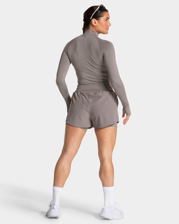 Damen Endorphin 2in1 Shorts Smoke mit Komfort – Bild 5