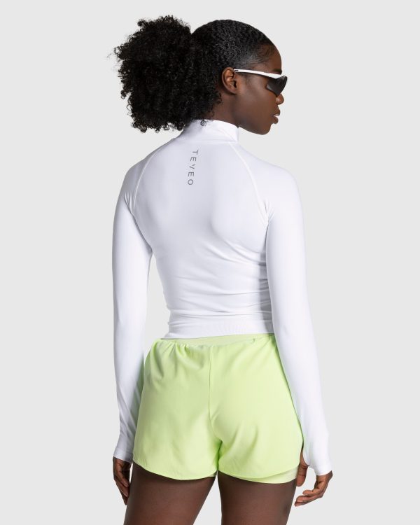 Modische Endorphin Half Zip in Farbe Weiß – Bild 2
