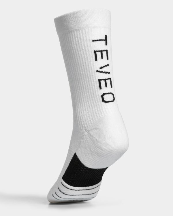 Modische Endorphin Socken Weiß - in Farbe Schwarz