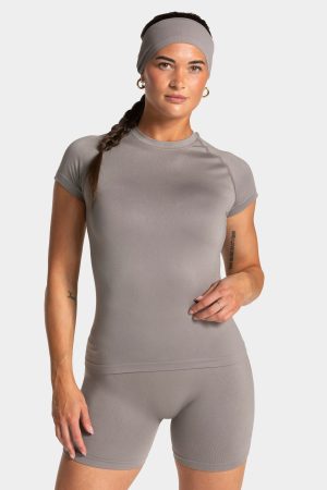Damen Endorphin T-Shirt Smoke mit Komfort