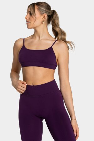 Femme Backless Bh Damenhose in Aubergine