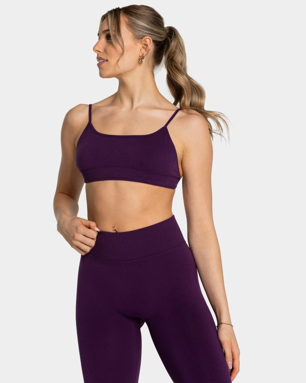 Femme Backless Bh Damenhose in Aubergine