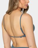 Femme Backless Bh Teal mit hoher Taille
