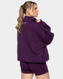Femme Half Zip Sweater Aubergine für Sport und Al