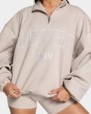 Femme Half Zip Sweater für Frauen in Cream