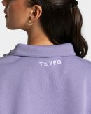 Femme Half Zip Sweater Lavendel für Sport und All