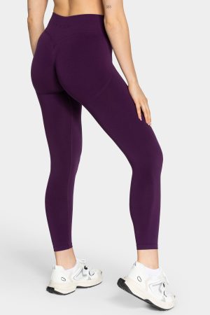 Femme Sculpt Scrunch Leggings Aubergine für Sport