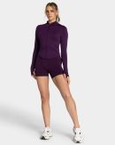 Femme Shaping Zip Jacke für Frauen in Aubergine