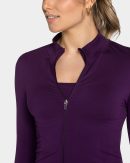 Femme Shaping Zip Jacke für Frauen in Aubergine