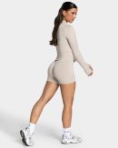 Femme Shaping Zip Jacke Damenhose in Cream