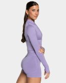 Femme Shaping Zip Jacke für Frauen in Lavendel