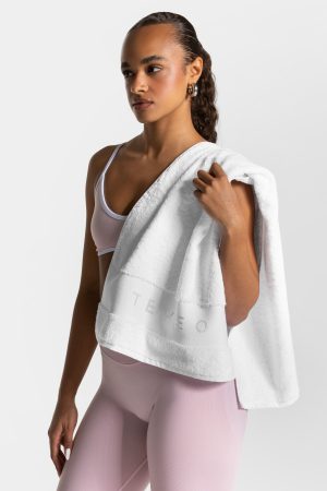 TEVEO Fitness-Handtuch Weiß – bequem und stylisch